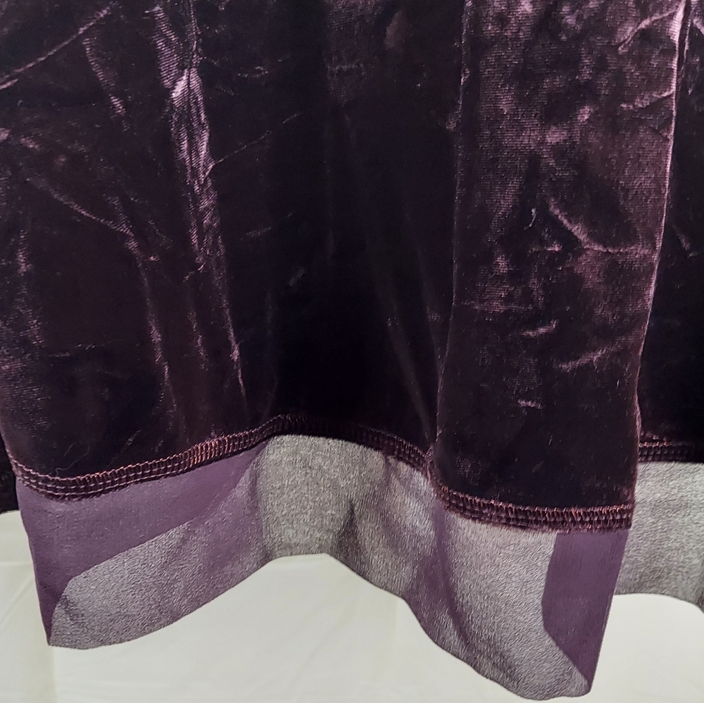 GC Crushed Velvet Hi Low Vera Wang Large Tunic - Picture 5 of 10